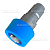 Форсунка 60 мм для ополаскивания 2525 с синей защитой, вх. БРС ниппель, вых. форсунка, нерж. сталь