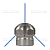 Форсунка каналопромывочная, вх. 1/8"г, сопло 055, бой 3R+1F, 250 бар, нерж. сталь 