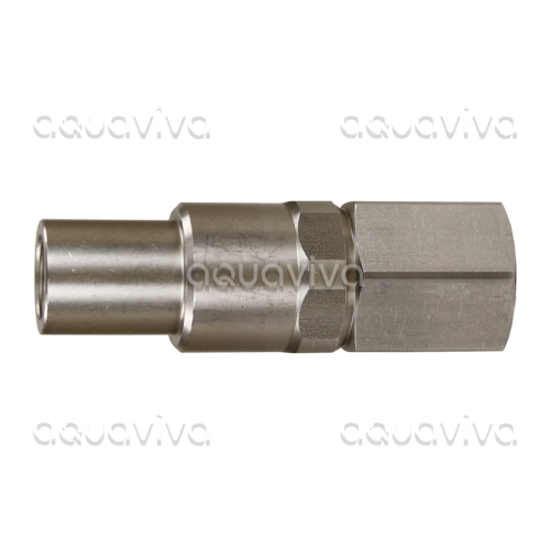 Поворотное устройство прямое ST-340, 350 бар, DN12, вх.1/2"г, вых.1/4"г, нерж. сталь