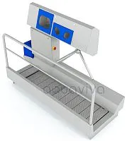 SANICARE-1500-D-L|Built-in model Санпропускник, дезинфекции рук и обуви встраиваемая модель (л/ст)