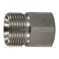 Переходник 3/8"г - М22х1,5ш, 500 бар, нерж. сталь
