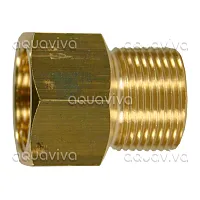 Переходник М22х1,5г - М22х1,5ш, 400 бар, латунь