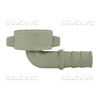 Переходник угловой 90° гайка 3/4"накидная - ёлочка d=10, пластик Переходник угловой 90° гайка 3/4"накидная - ёлочка d=10, пластик