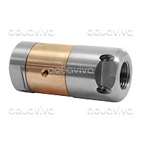 Ротационная форсунка каналопромывочная "VIBRA", вх. 1/2"г, сопло 10, бой 5Rx3S, 350 бар, нерж. сталь / латунь Ротационная форсунка каналопромывочная "VIBRA", вх. 1/2"г, сопло 10, бой 5Rx3S, 350 бар, нерж. сталь / латунь