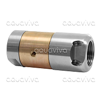 Ротационная форсунка каналопромывочная, вх. 3/4"г, сопло 20, бой 6Rx3S, 350 бар, нерж. сталь / латунь Ротационная форсунка каналопромывочная, вх. 3/4"г, сопло 20, бой 6Rx3S, 350 бар, нерж. сталь / латунь