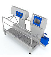 SANICARE-DYSON-1500-D-R Санпропускник для дезинфекции рук и обуви (правосторонний) SANICARE-DYSON-1500-D-R Санпропускник для дезинфекции рук и обуви (правосторонний)