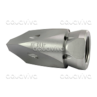 Форсунка каналопромывочная для сложных засоров, вх. 3/4"г, сопло 18, бой 6Rx4F, 350 бар, закаленная нерж. сталь Форсунка каналопромывочная для сложных засоров, вх. 3/4"г, сопло 18, бой 6Rx4F, 350 бар, закаленная нерж. сталь