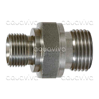 Переходник 1/2"ш BSP- 3/8"ш BSP, 500 бар, нерж. сталь Переходник 1/2"ш BSP- 3/8"ш BSP, 500 бар, нерж. сталь