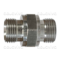 Переходник 1/2"ш BSP - 1/2"ш BSP, 500 бар, нерж. сталь Переходник 1/2"ш BSP - 1/2"ш BSP, 500 бар, нерж. сталь