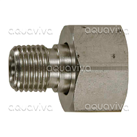 Адаптер для пистолета Керхер М18х1,5г - 1/4"ш, 350 бар, нерж. сталь Адаптер для пистолета Керхер М18х1,5г - 1/4"ш, 350 бар, нерж. сталь